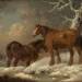 Two Horses in the Snow